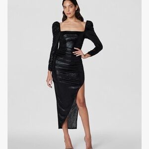 ASTR the Label Black Asymmetrical Dress